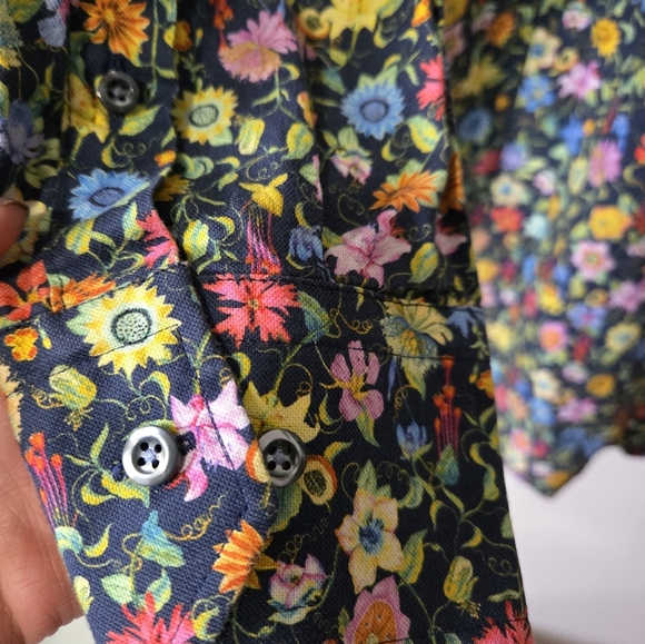 STENSTRÖMS Floral Fitted Men's Dress Shirt. 17.5/44 - Picture 7 of 13